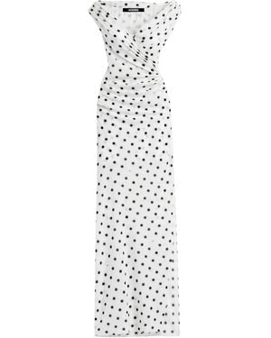 Jacquemus La Robe Rita Longue ドット柄ドレス - ホワイト