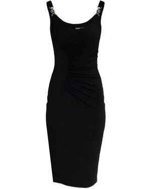 Versace Draped Dress - Black