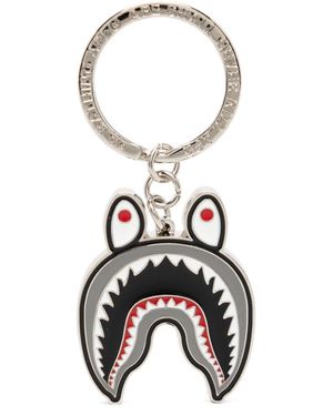 A Bathing Ape Shark Keychain - White