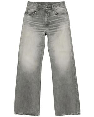 Acne Studios Faded Logo-Patch Jeans - Grey
