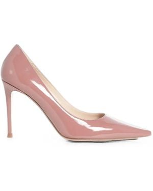 Roberto Festa Elais Patent-Leather Heeled Court Shoes - Pink
