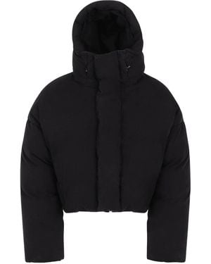Entire studios Cropped Puffer Jacket - Black