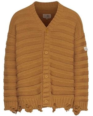 MM6 by Maison Margiela Wool Cardigan - Brown