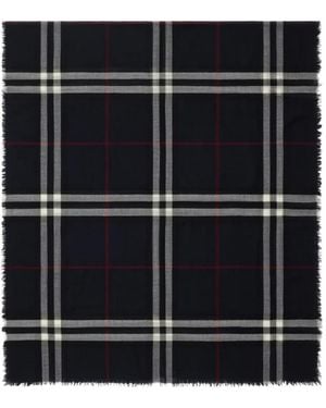 Burberry Foulard À Carreaux - Noir