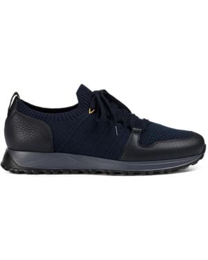 Doucal's Paneled Knit Sneakers - Blue