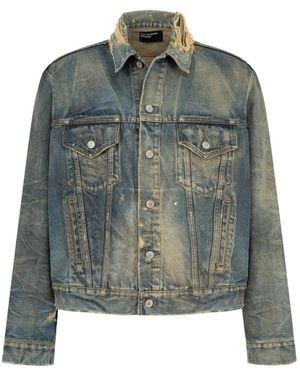 Enfants Riches Deprimes Chaqueta Vaquera Con Efecto Envejecido - Verde