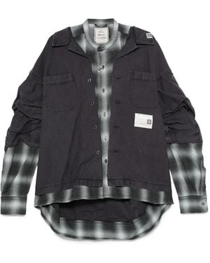 Maison Mihara Yasuhiro Layered Long Sleeve Jacket - Black