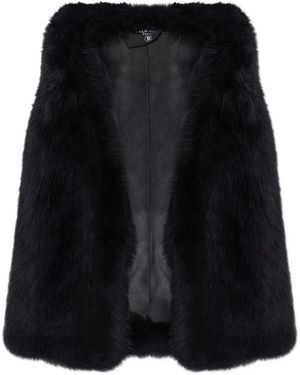 Balmain Chaleco De Borrego - Negro
