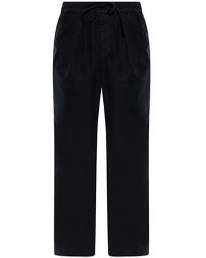 Officine Generale Peterson Drawstring-Waistband Trousers - Black