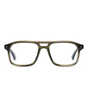 PETER AND MAY Cigale Brille Mit Eckigem Gestell - Braun