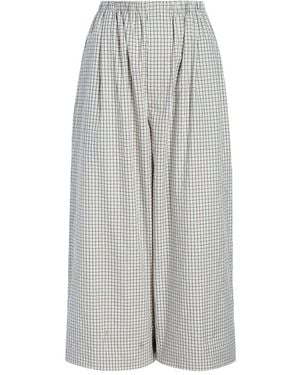 Proenza Schouler Meadow Check Trousers - Grey
