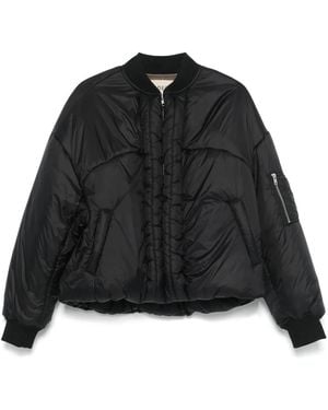 Mordecai Padded Bomber Jacket - Black
