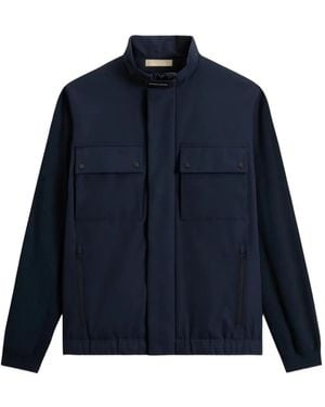 Woolrich Hybrid High-Neck Jacket - Blue