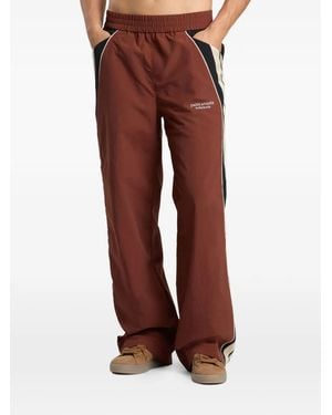 Palm Angels Hollywood Logo-Print Track Trousers - Red