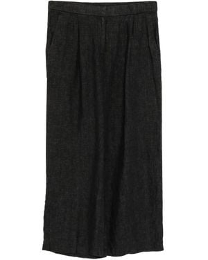 Eileen Fisher Pantalones anchos de lino - Negro