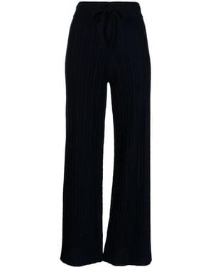 Madeleine Thompson Clementine Kniited Flared Pants - Blue