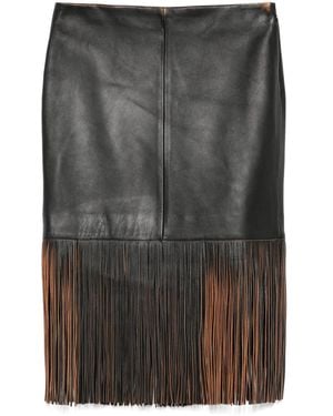 Blumarine Falda lisa - Gris
