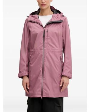 Helly Hansen Westport Hooded Logo-Print Coat - Pink