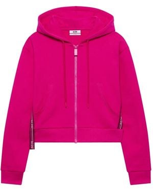 Gcds Jersey Con Capucha Y Cremallera - Rosa