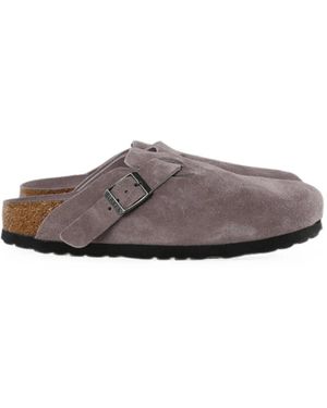 Birkenstock Boston Buckle-Fastening Sandals - Grigio