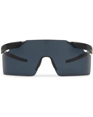 Tag Heuer Lunettes De Soleil À Monture Couvrante - Bleu