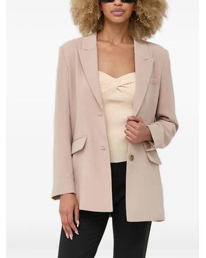 Notes Du Nord Single-Breasted Button Blazer - Natural