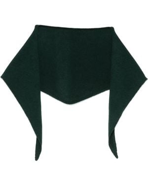 Be You Triangular Knitted Scarf - Green