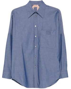 N°21 Patch-Pocket Shirt - Blue