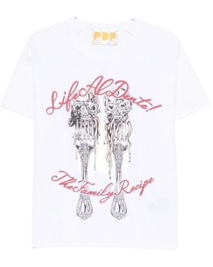PDF Camiseta Con Estampado Gráfico - Blanco