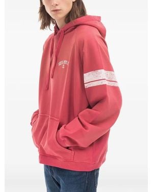 Guess Logo-Print Hoodie - Pink