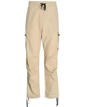 HUGO Elasticated Drawstring Trousers - Natural