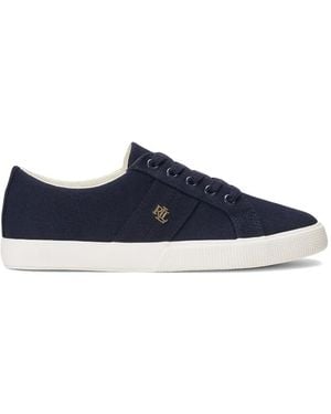 Polo Ralph Lauren Janson Canvas Trainers - Blue