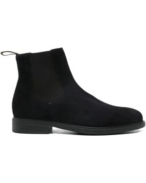 Doucal's Botas de ante con panel elástico - Negro