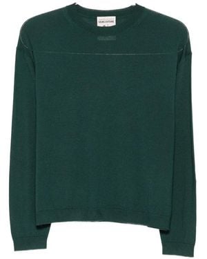 Semicouture Crew-Neck Sweater - Green