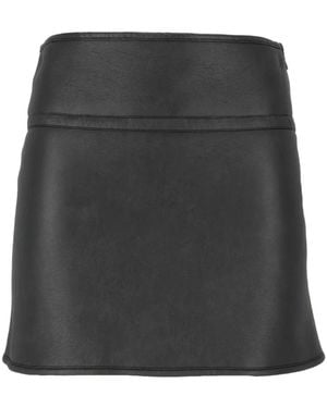 Ermanno Scervino High-Waisted Zip-Fastening Mini Skirt - Black