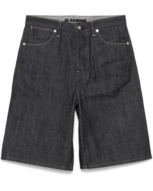 Jil Sander Raw Denim Shorts - Grey