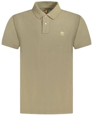 Timberland Logo-Embroidered Polo Shirt - Green