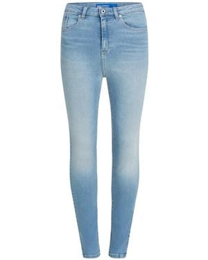 KARL LAGERFELD High-Waisted Jeans - Blue