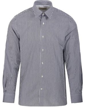 Officine Generale Striped Shirt - Blue
