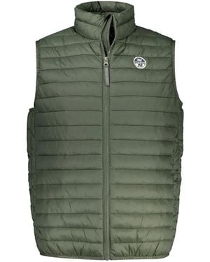 North Sails Gilet Trapuntato Con Logo - Verde