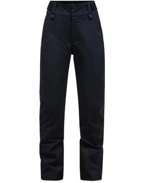 Peak Performance Pantalones Rectos Con Pinzas - Azul