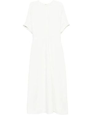 Victoria Beckham Short-Sleeve Midi Dress - White