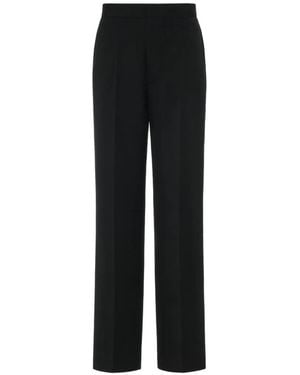 Maison Margiela Straight-Leg Virgin Wool Trousers - Black
