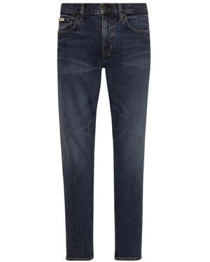 Calvin Klein Logo-Patch Jeans - Blue
