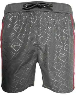Iceberg Shorts Con Logo - Grigio