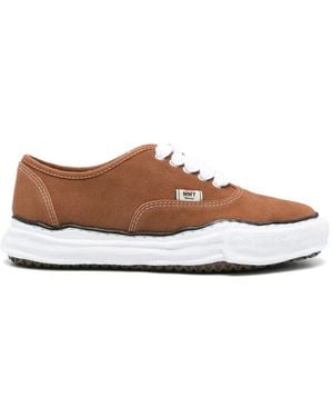 Maison Mihara Yasuhiro Baker Og Sole Suede Low-Top Trainers - Brown