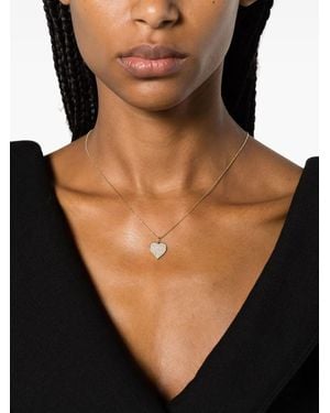 Sydney Evan 14Kt Large Heart Chain Necklace - Black