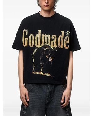 GODMADE Camiseta De Algodón - Negro