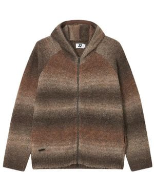 Izzue Sudadera Con Capucha Y Efecto Degradado - Marrón
