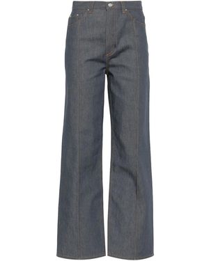 Claudie Pierlot ハイウエスト ストレートジーンズ - ブルー